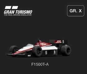 GR.X - Gran Turismo F1500T-A