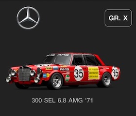 GR.X - Mercedes 300 SEL 6.8 AMG '71 - Die rote Sau
