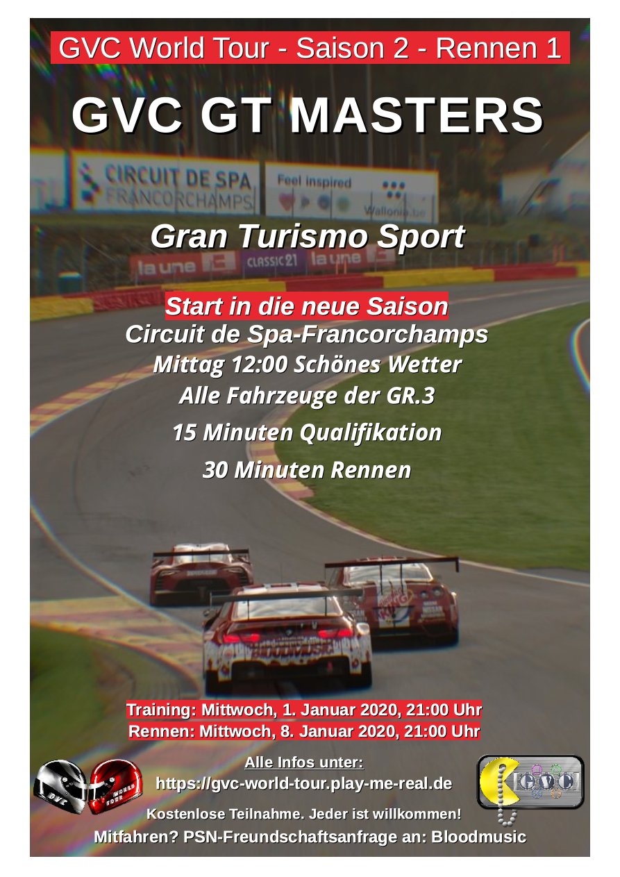 Saison 2 - Rennen 1 - GVC GT Masters - Circuit de Spa-Francorchamps - GR.3
