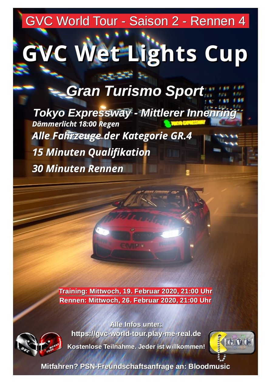Saison 2 - Rennen 4 - GVC Wet Lights Cup - Tokyo Expressway - Mittlerer Innenring - GR.4
