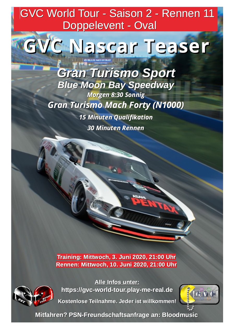 Saison 2 - Rennen 11 - GVC IndiCar Teaser - Blue Moon Bay Speedway - N800/N1000 - Gran Turismo Mach Forty