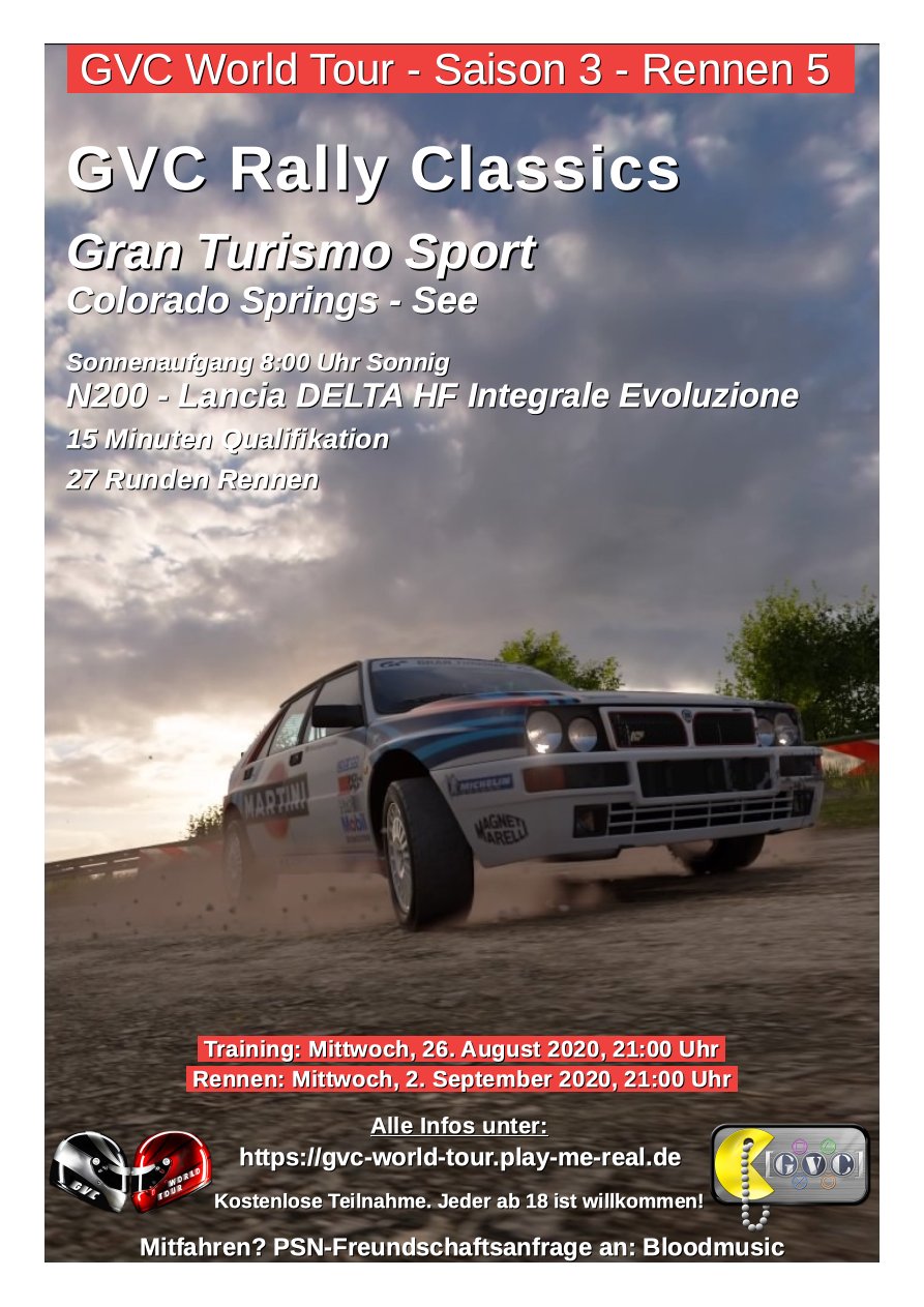 Saison 3 - Rennen 5 - GVC Rally Classics - Colorado Springs - See