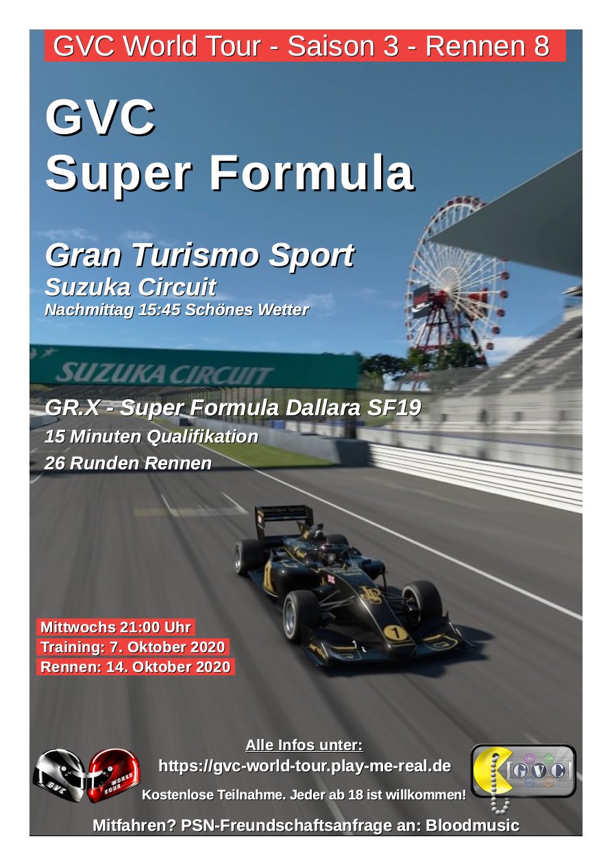 Saison 3 - Rennen 8 - GVC Super Formula - Suzuka Circuit