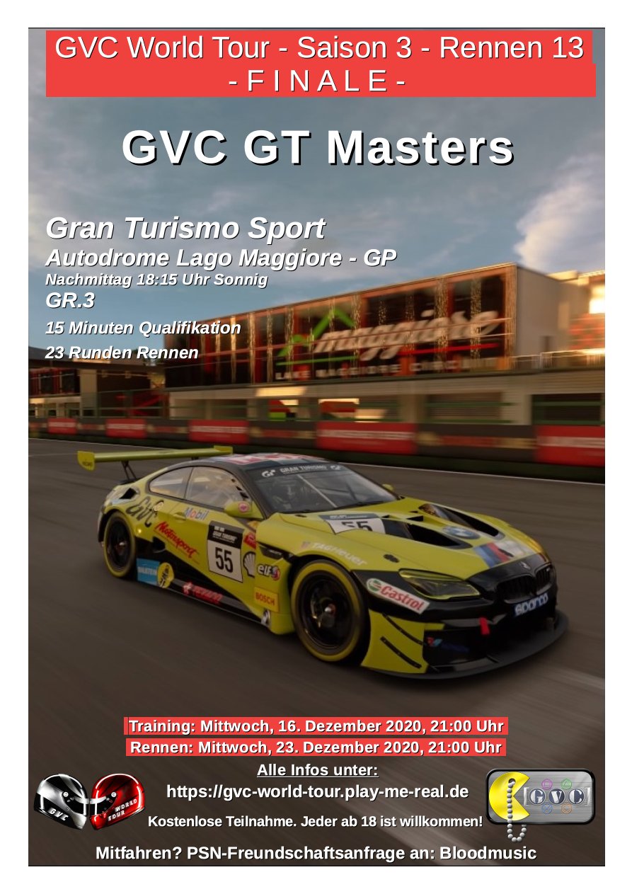 Saison 3 - Rennen13 - GVC GT Masters - Autodrome Lago Maggiore - GP