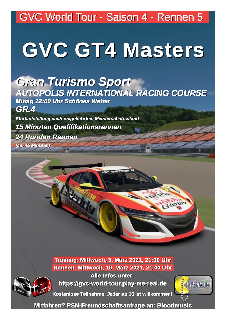 Saison 4 - Rennen 5 - GVC GT4 Masters - AUTOPOLIS INTERNATIONAL RACING COURSE - GR.4