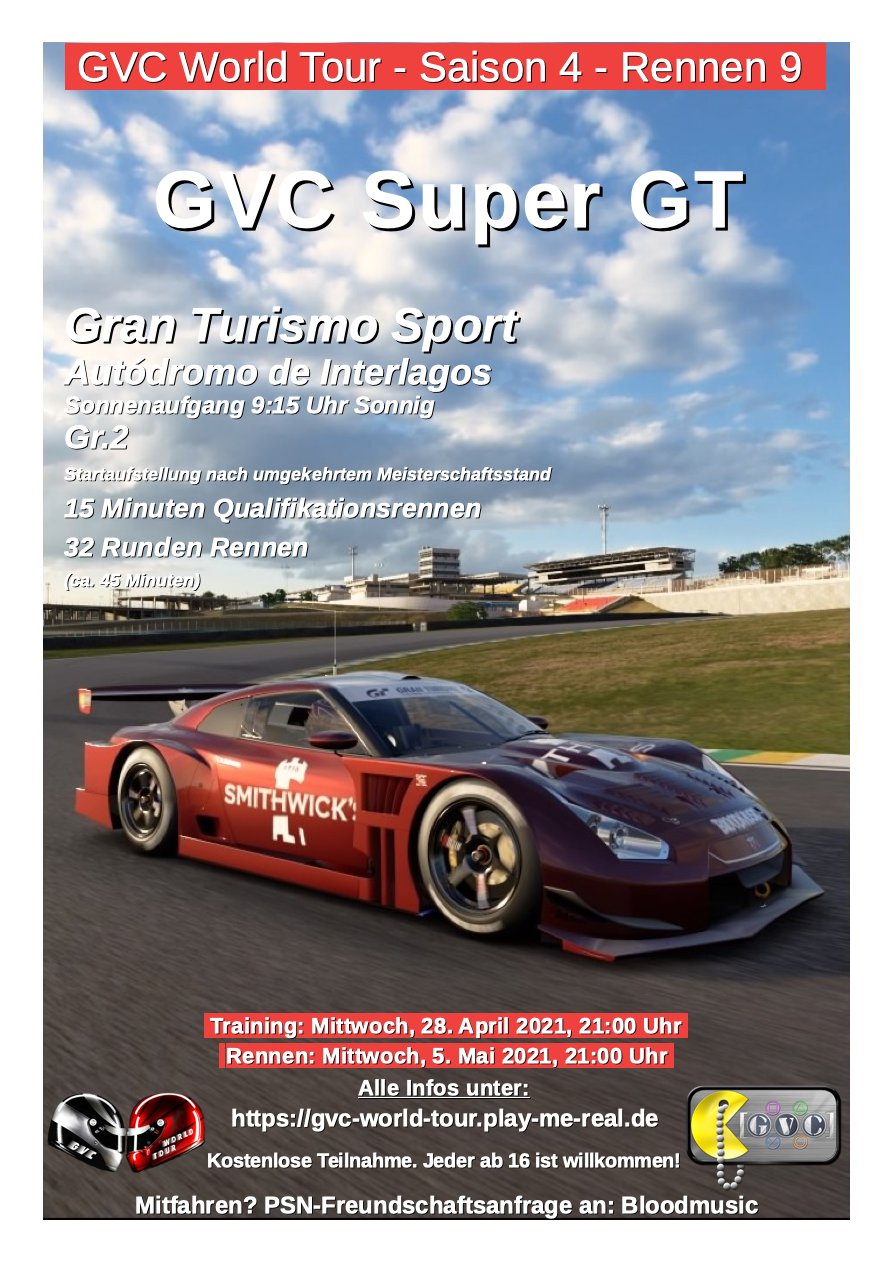Saison 4 - Rennen 9 - GVC Super GT - Autódromo de Interlagos - GR.2
