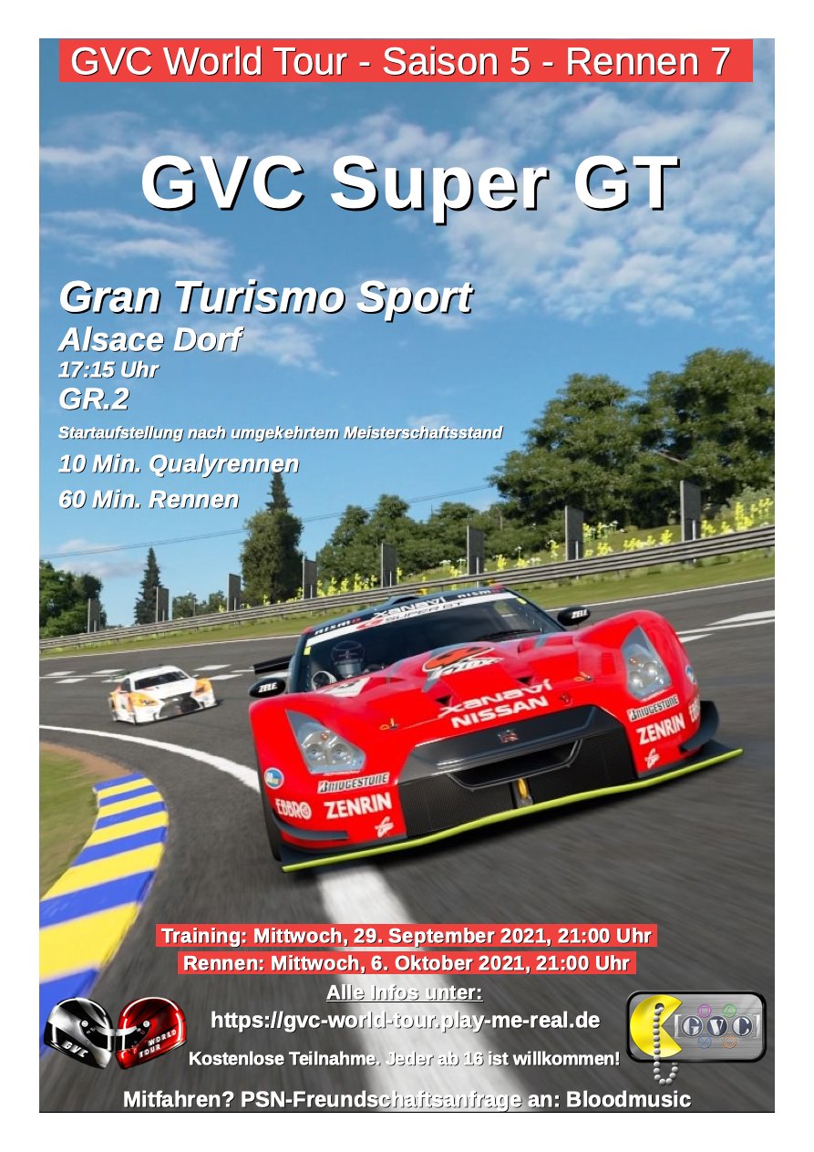 Saison 5 - Rennen 7 - GVC Super GT - Alsace Dorf - GR.2