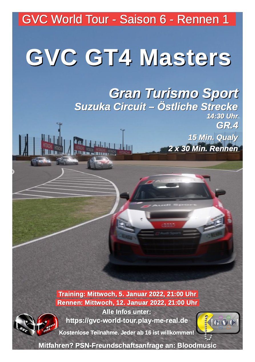 Saison 6 - Rennen 1 - GVC GT4 MASTERS - Suzuka Circuit - GR.4