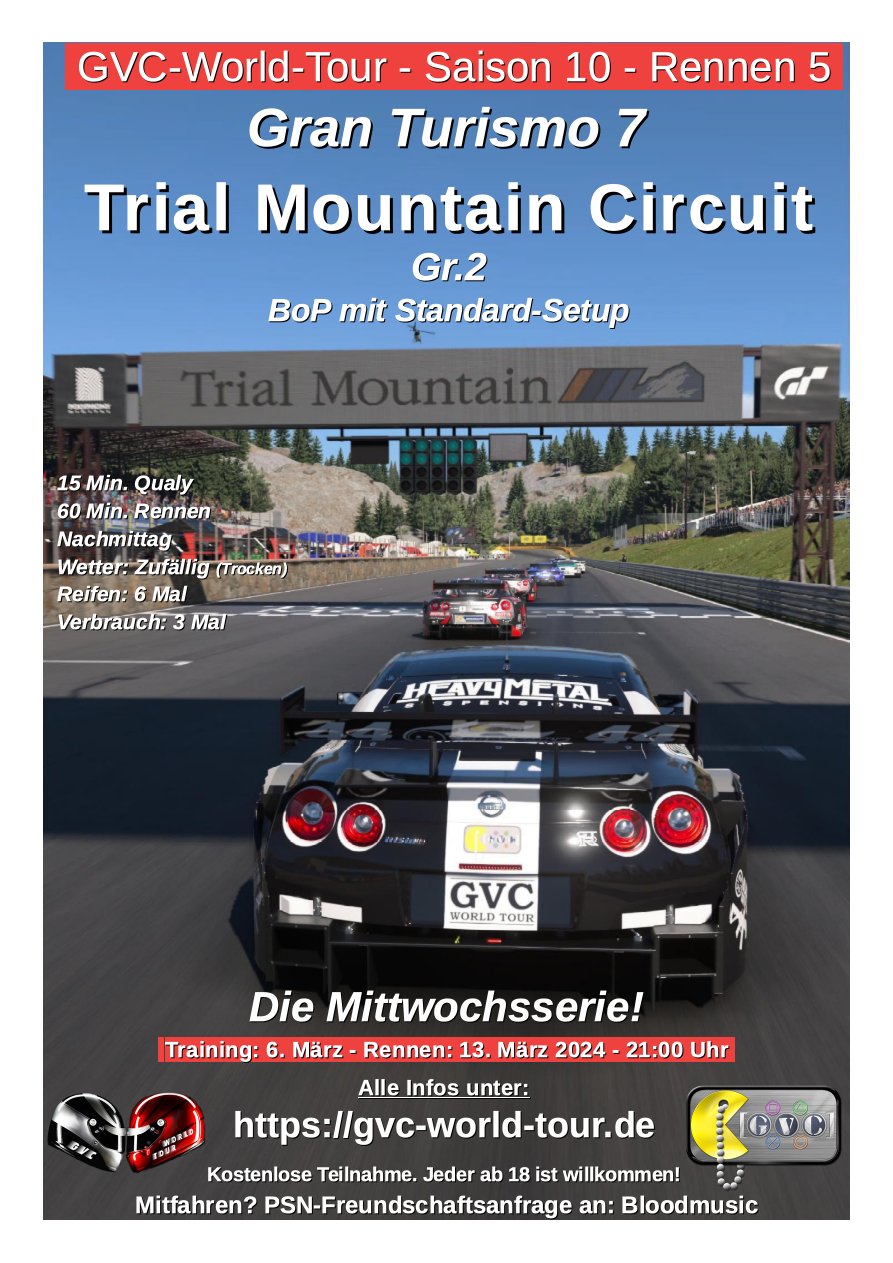 Saison 10 - Rennen 5 - Trial Mountain Circuit - Gesamtstrecke - Gr.2