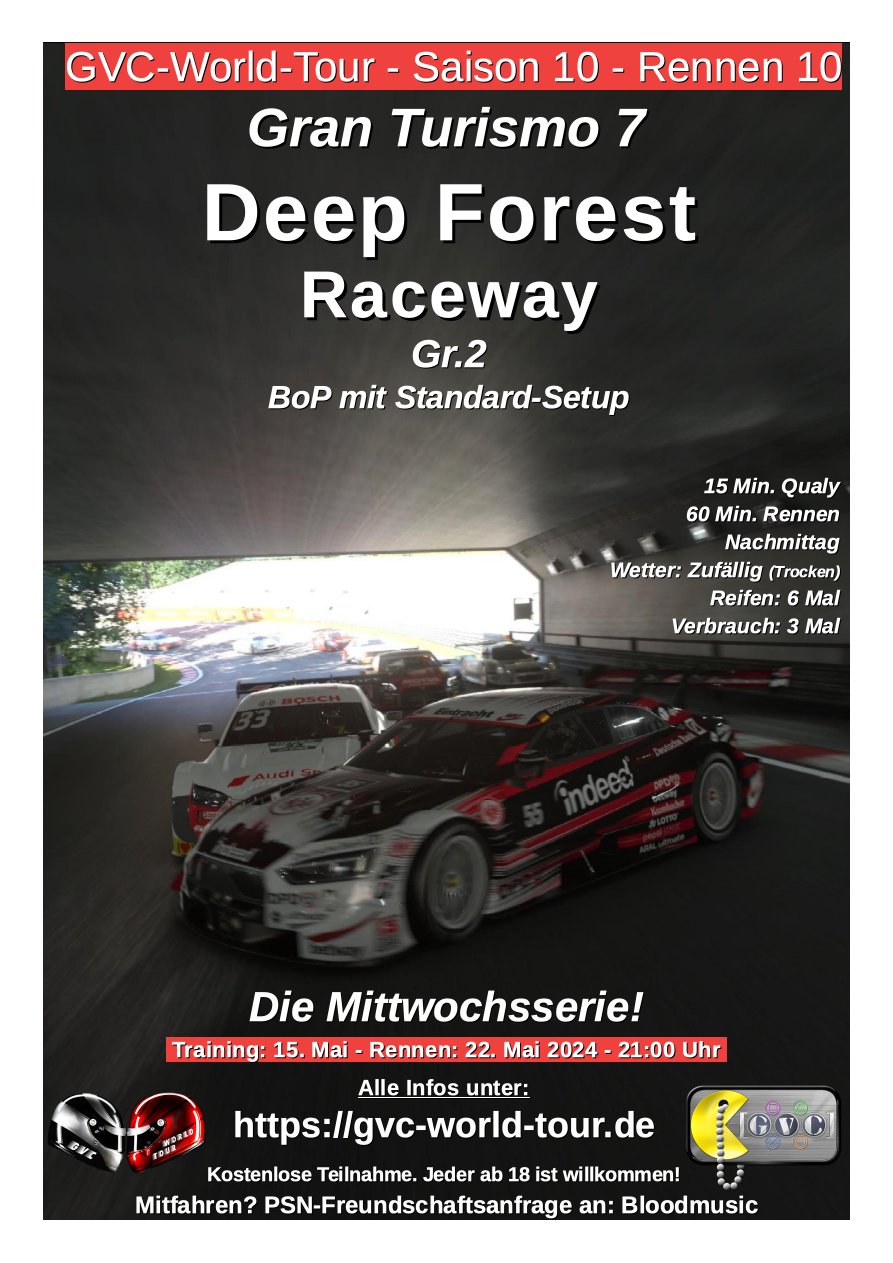 Saison 10 - Rennen 10 - Deep Forest Raceway - Gesamtstrecke - Gr.2
