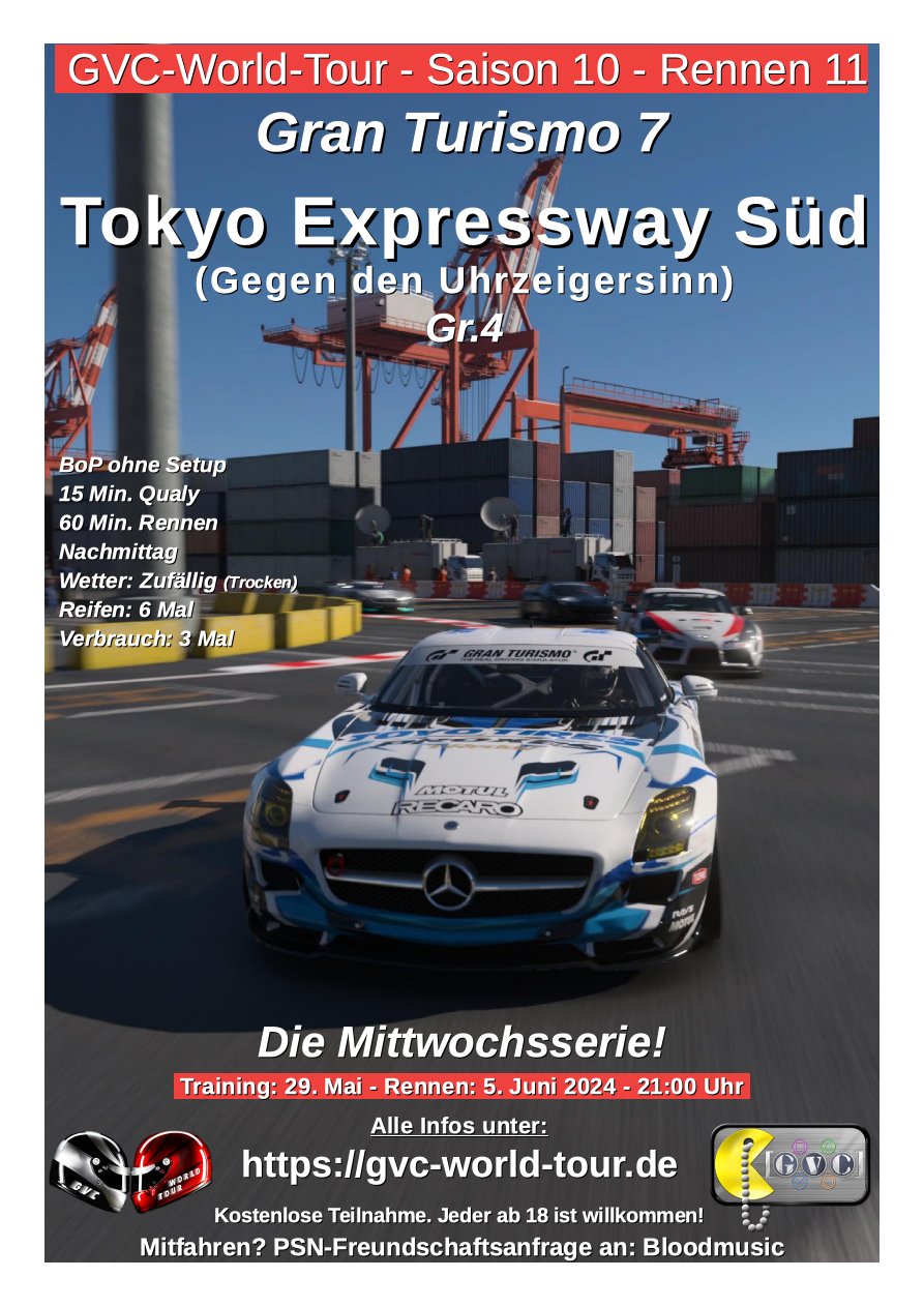 Saison 10 - Rennen 11 - Tokyo Expressway Süd - Gegen den Uhrzeigersinn - Gr.4