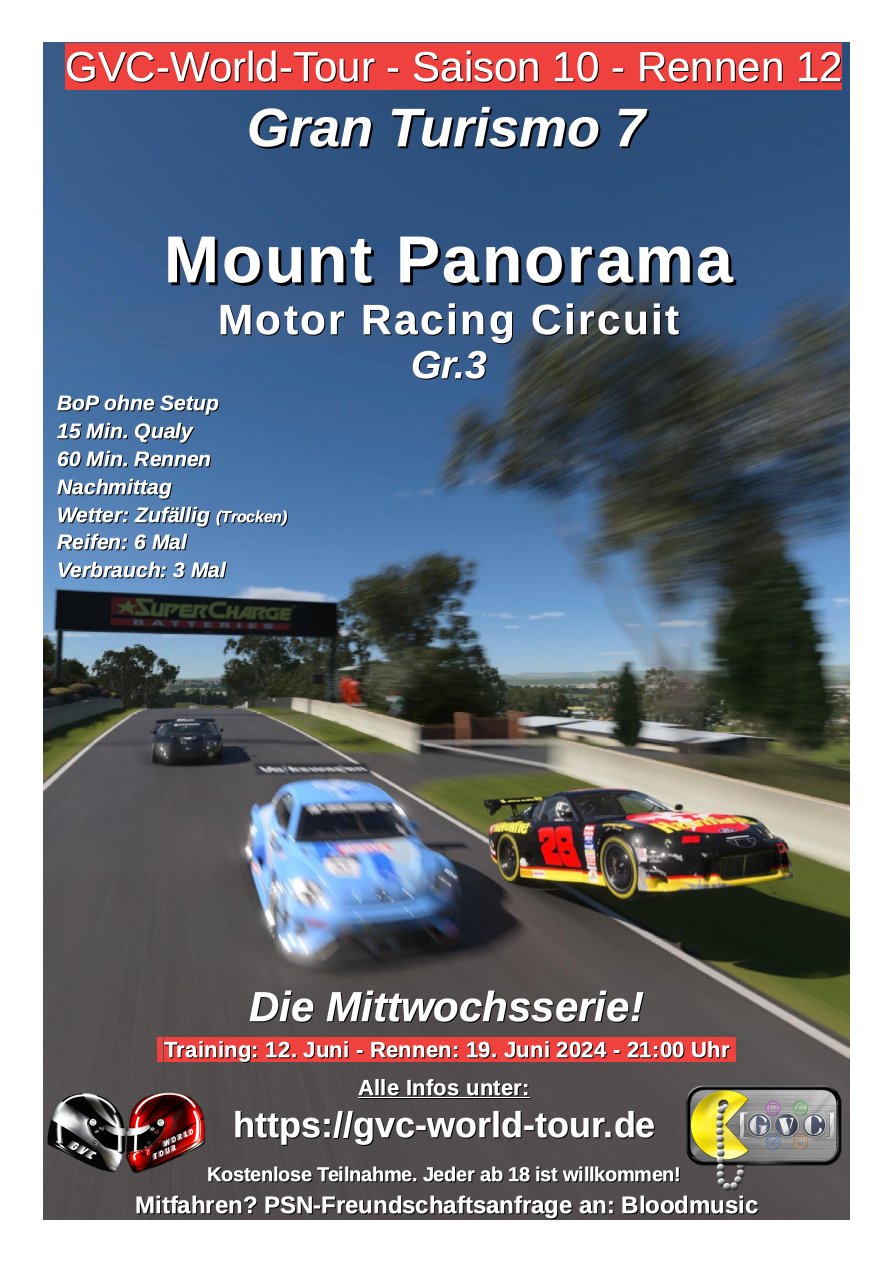 Saison 10 - Rennen 12 - Mount Panorama Motor Racing Circuit - Gr.3