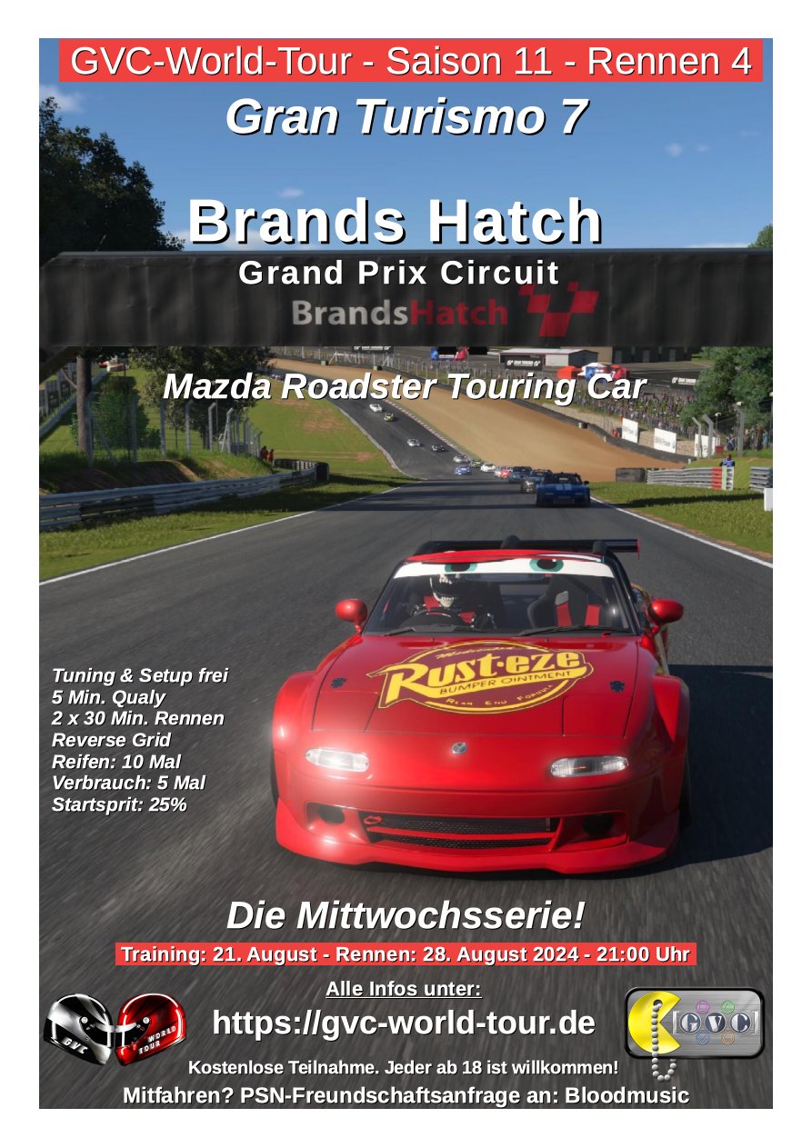 Saison 11 - Rennen 4 - Brands Hatch Grand Prix Circuit - Mazda Roadster Touring Car