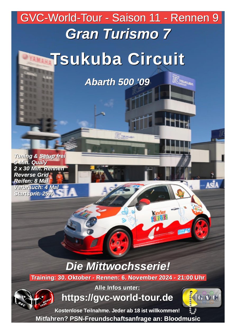Saison 11 - Rennen 9 - Saison 11 - Rennen 9 - Tsukuba Circuit - Abarth 500 '09